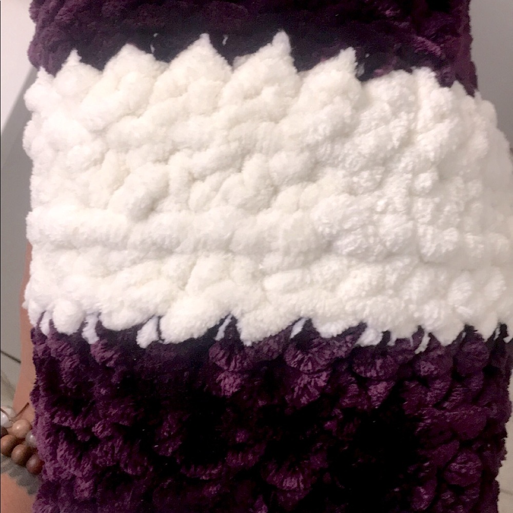 Handmade Plush scarf.